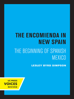 cover image of The Encomienda in New Spain